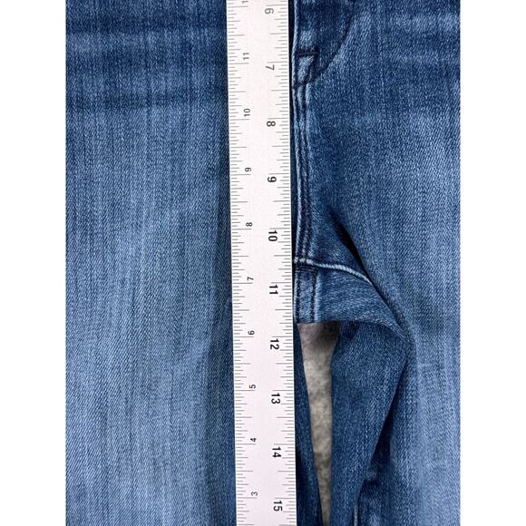 AYR Jeans 26 Womens The Riser Skinny High Waist Dark Wash Raw Hem Denim - Picture 4 of 16